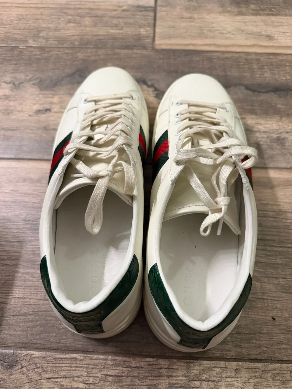 Gucci Ave Men’s Sneakers with Red & Black Web Stripe - Men